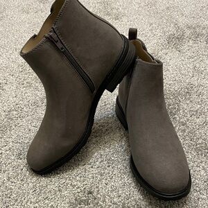 Never worn grey Sonoma booties, size 8 and a half.